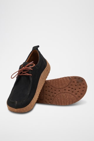 Mocasines de nobuk Mandell - Negro - Diseño normal