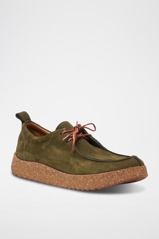 Zapatillas de nobuk Mandell - Caqui - Diseño normal
