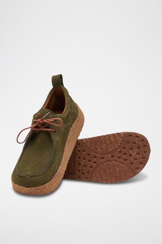 Zapatillas de nobuk Mandell - Caqui - Diseño normal