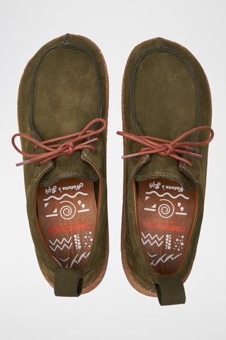 Zapatillas de nobuk Mandell - Caqui - Diseño normal