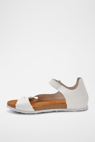 Sandalias de piel Daisy - Blanco - Diseño estrecho