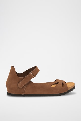 Sandalias de nobuk Daisy - Marrón - Diseño estrecho