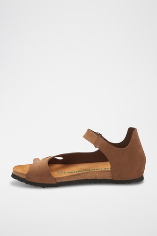 Sandalias de nobuk Daisy - Marrón - Diseño estrecho