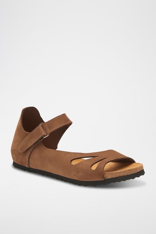 Sandalias de nobuk Daisy - Marrón - Diseño estrecho