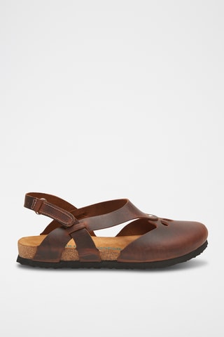 Sandalias de piel Megan - Marrón - Diseño estrecho