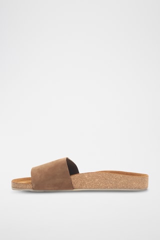 Sandalias de nobuk Odella - Beige - Diseño ancho