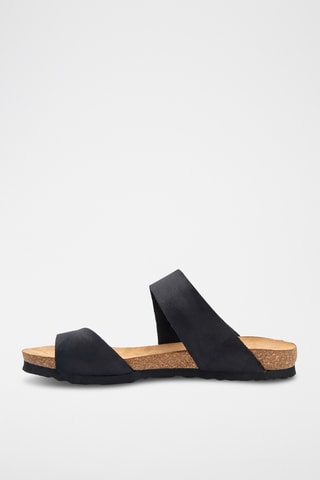 Sandalias de nobuk Nicole - Negro - Diseño estrecho