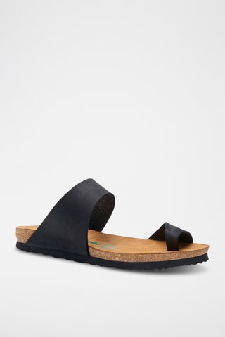 Sandalias de nobuk Nicole - Negro - Diseño estrecho