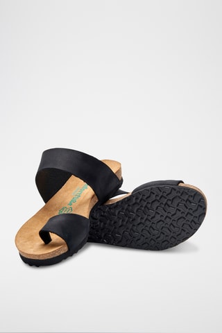 Sandalias de nobuk Nicole - Negro - Diseño estrecho
