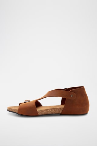 Sandalias de piel Lorah - Marrón - Diseño estrecho