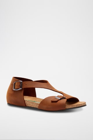 Sandalias de piel Lorah - Marrón - Diseño estrecho