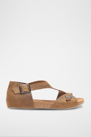 Sandalias de piel Lorah - Marrón - Diseño estrecho