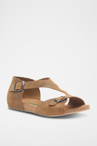 Sandalias de piel Lorah - Marrón - Diseño estrecho