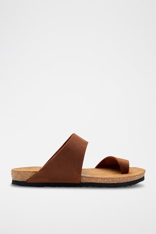 Sandalias de nobuk Nicole - Marrón - Diseño estrecho