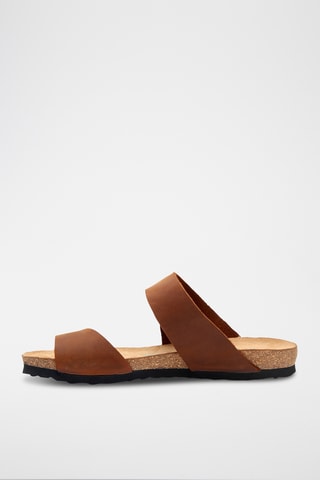 Sandalias de nobuk Nicole - Marrón - Diseño estrecho