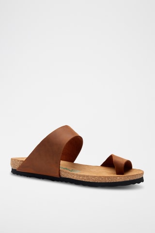 Sandalias de nobuk Nicole - Marrón - Diseño estrecho