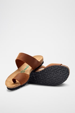 Sandalias de nobuk Nicole - Marrón - Diseño estrecho