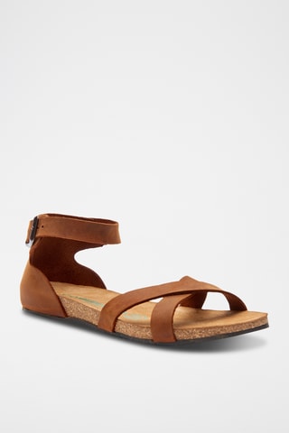 Sandalias de piel Milano - Marrón - Diseño estrecho