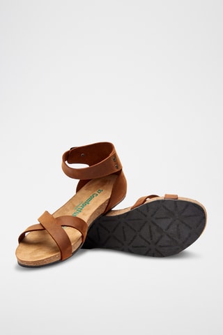 Sandalias de piel Milano - Marrón - Diseño estrecho