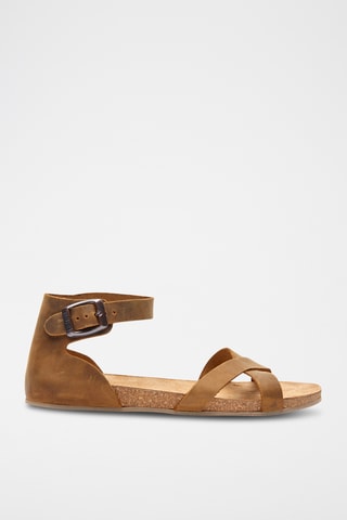 Sandalias de piel Milano - Beige - Diseño estrecho