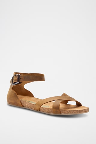 Sandalias de piel Milano - Beige - Diseño estrecho
