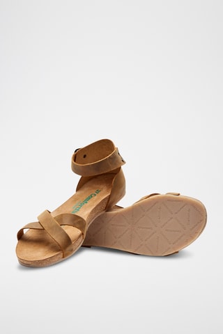 Sandalias de piel Milano - Beige - Diseño estrecho
