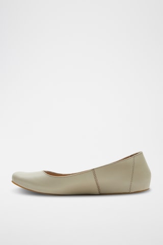Bailarinas de piel napa Velda - Beige - Diseño estrecho