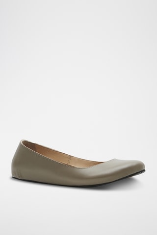 Bailarinas de piel napa Velda - Gris - Diseño estrecho
