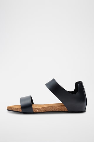 Sandalias de piel napa Occa - Negro - Diseño estrecho