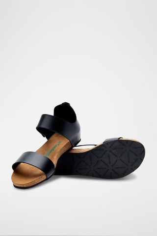 Sandalias de piel napa Occa - Negro - Diseño estrecho