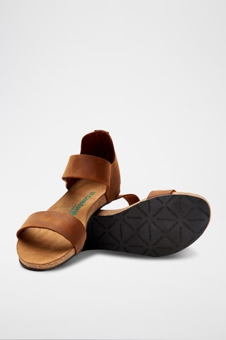 Sandalias de piel Occa - Marrón - Diseño estrecho