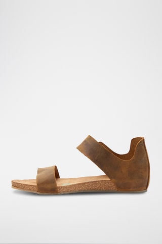 Sandalias de piel Occa - Camel - Diseño estrecho