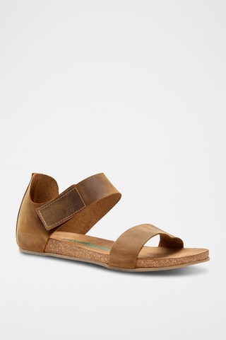 Sandalias de piel Occa - Camel - Diseño estrecho