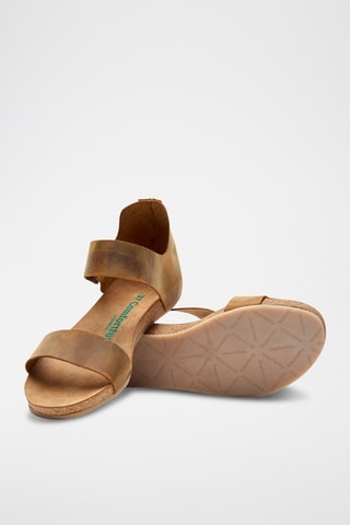 Sandalias de piel Occa - Camel - Diseño estrecho