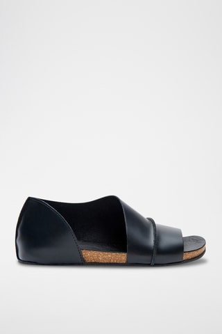 Sandalias de piel napa Lina - Negro - Diseño estrecho