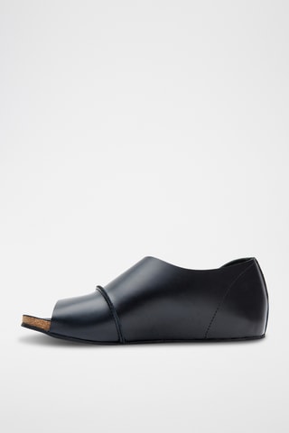 Sandalias de piel napa Lina - Negro - Diseño estrecho