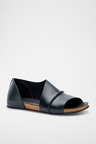 Sandalias de piel napa Lina - Negro - Diseño estrecho