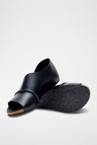 Sandalias de piel napa Lina - Negro - Diseño estrecho