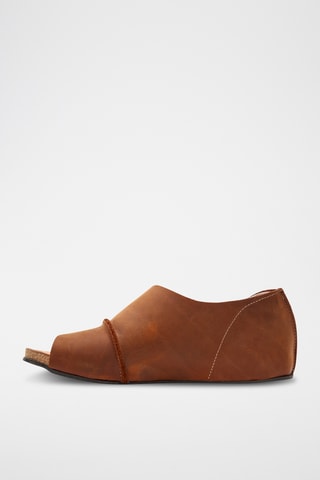 Sandalias de piel Lina - Marrón - Diseño estrecho