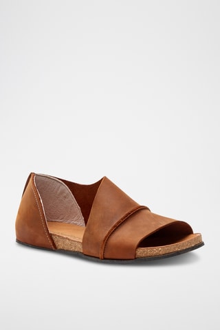 Sandalias de piel Lina - Marrón - Diseño estrecho