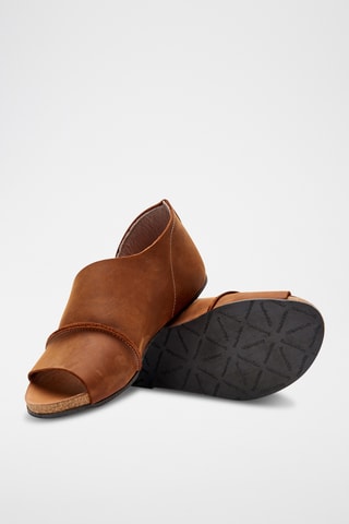 Sandalias de piel Lina - Marrón - Diseño estrecho