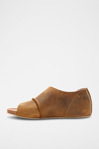 Sandalias de piel Lina - Camel - Diseño estrecho