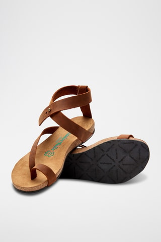 Sandalias de piel Sara - Marrón - Diseño estrecho
