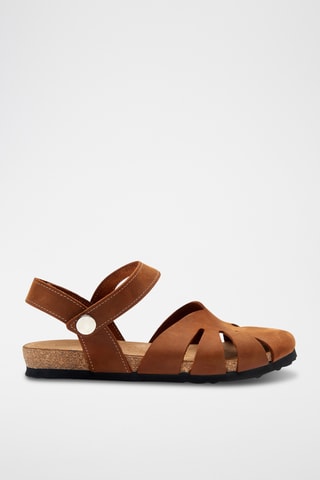 Sandalias de nobuk Evelyn - Marrón - Diseño estrecho