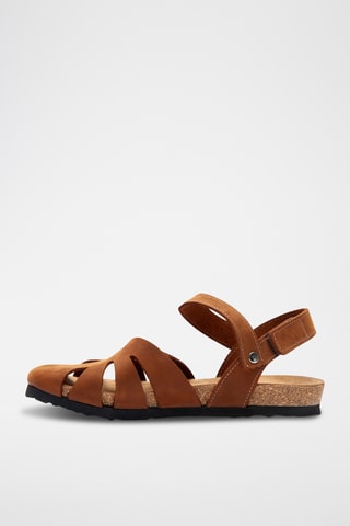 Sandalias de nobuk Evelyn - Marrón - Diseño estrecho