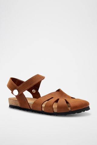 Sandalias de nobuk Evelyn - Marrón - Diseño estrecho