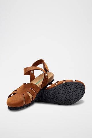 Sandalias de nobuk Evelyn - Marrón - Diseño estrecho