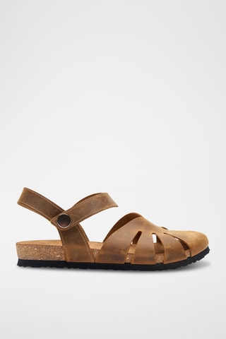 Sandalias de piel Evelyn - Marrón - Diseño estrecho
