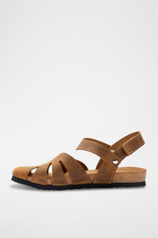 Sandalias de piel Evelyn - Marrón - Diseño estrecho