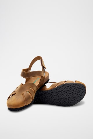 Sandalias de piel Evelyn - Marrón - Diseño estrecho